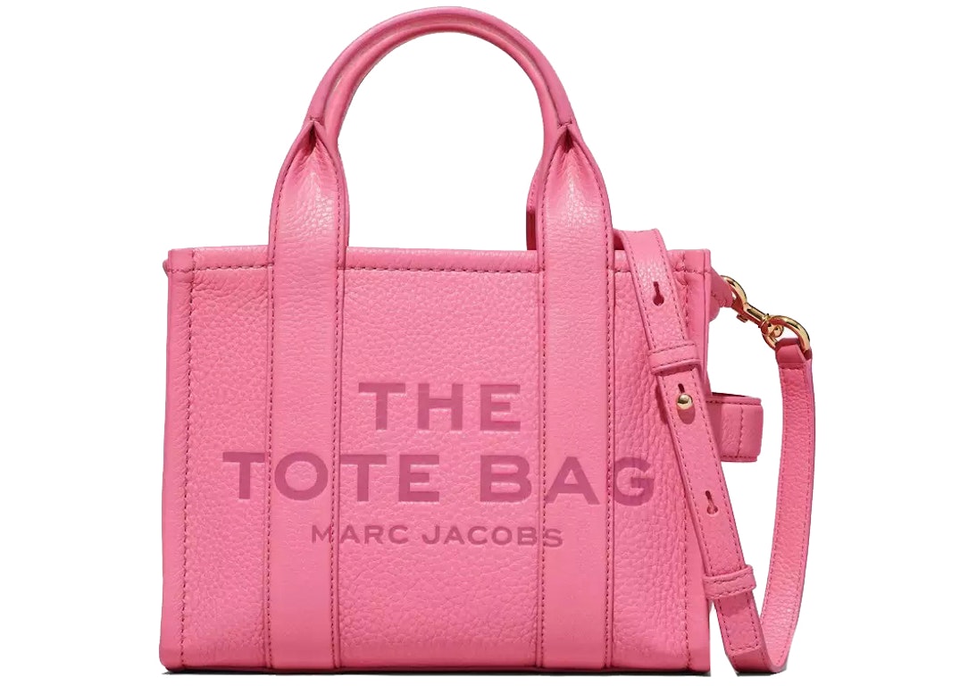 Pre-owned The Marc Jacobs The Leather Tote Bag Mini Morning Glory