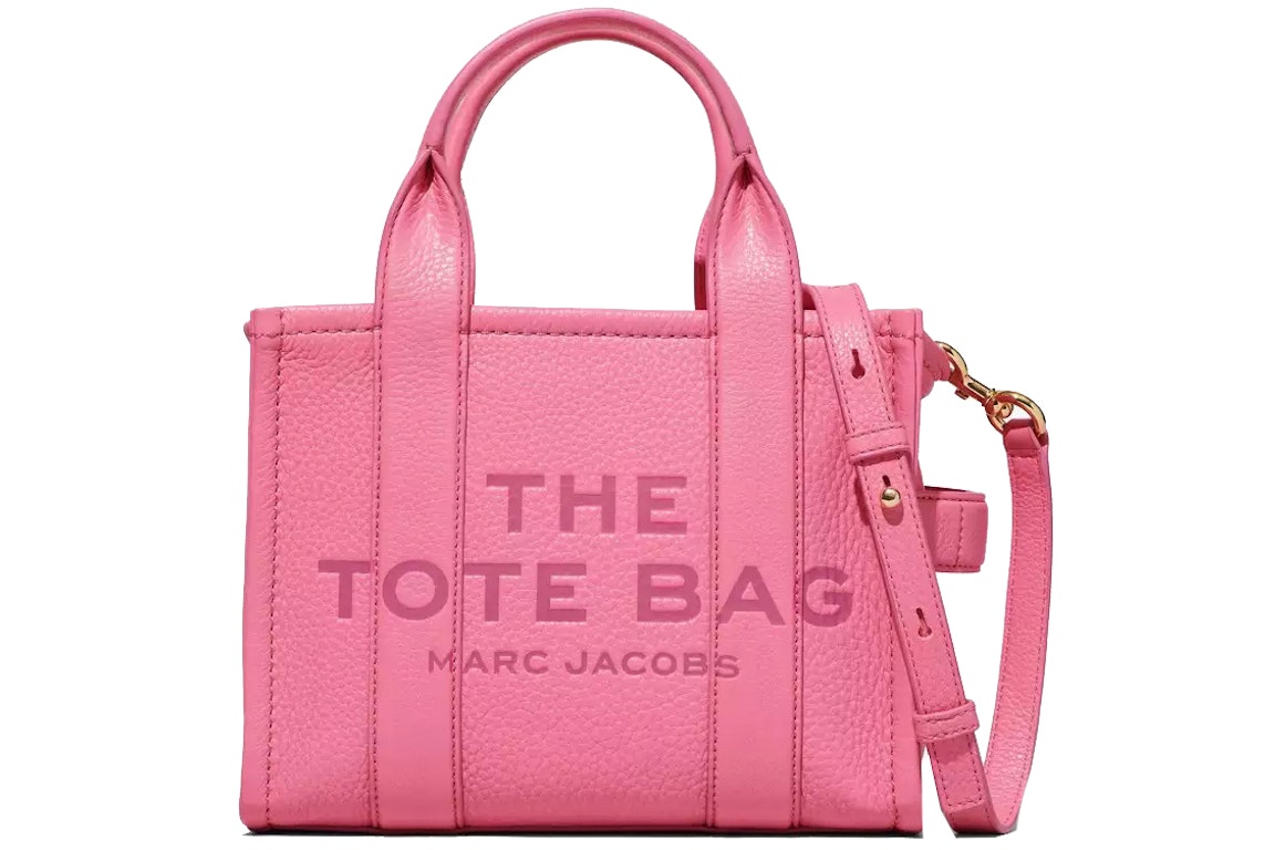 Pre-owned The Marc Jacobs The Leather Tote Bag Mini Morning Glory