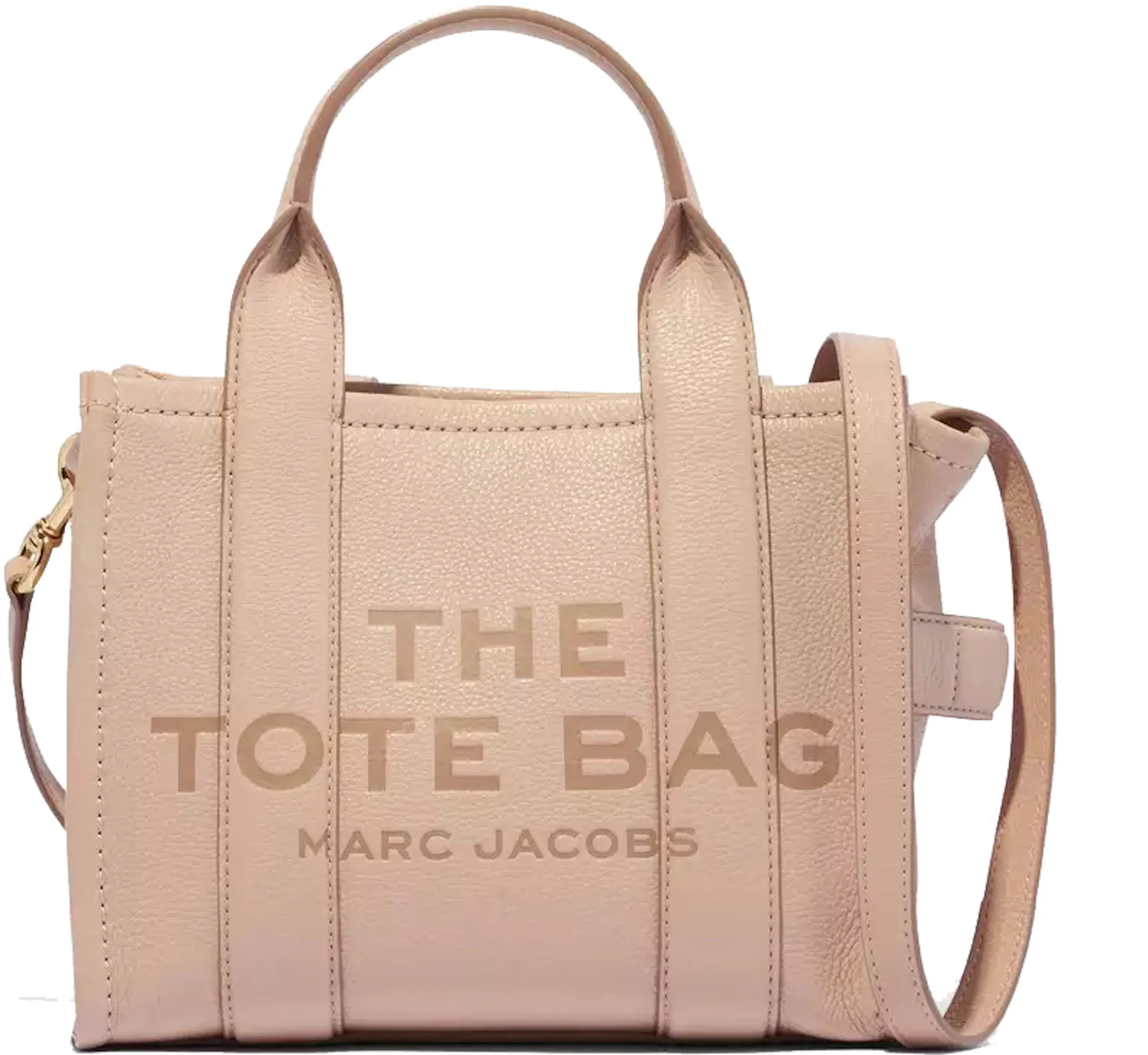 Marc Jacobs The Leather Tote Bag Small Rose Dust in Grain Leather with ...