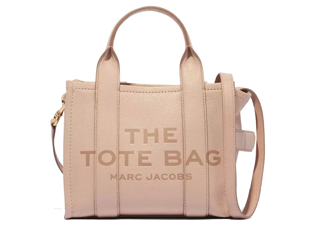 Pre-owned The Marc Jacobs The Leather Tote Bag Mini Rose Dust