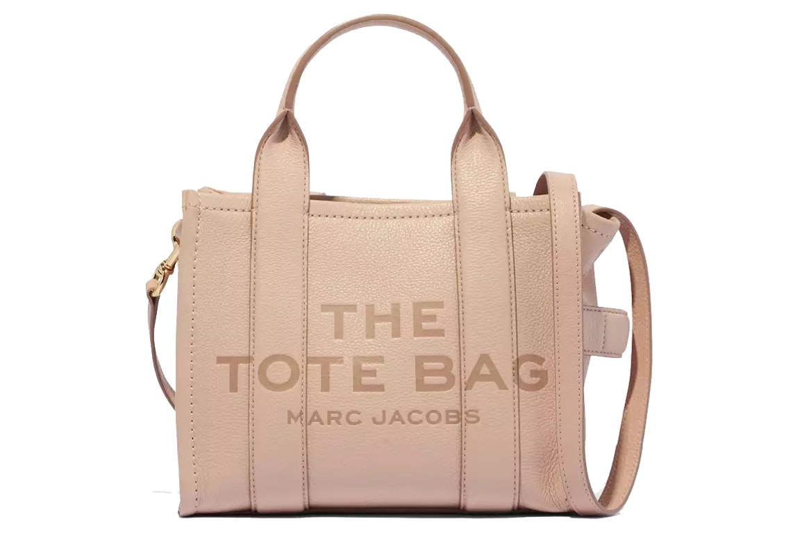 Pre-owned The Marc Jacobs The Leather Tote Bag Mini Rose Dust