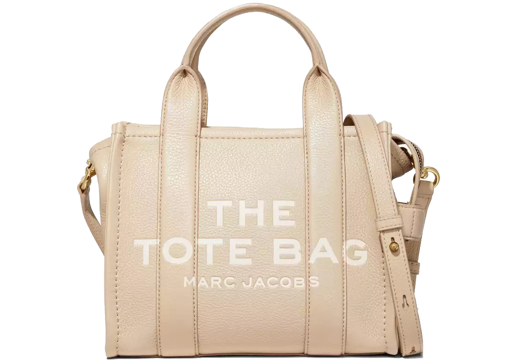 The Marc Jacobs The Leather Tote Bag Mini Twine in Grain Leather 