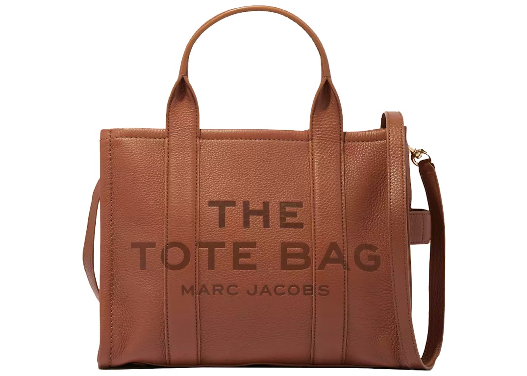 Pre-owned The Marc Jacobs The Leather Tote Bag Small Argan Oil