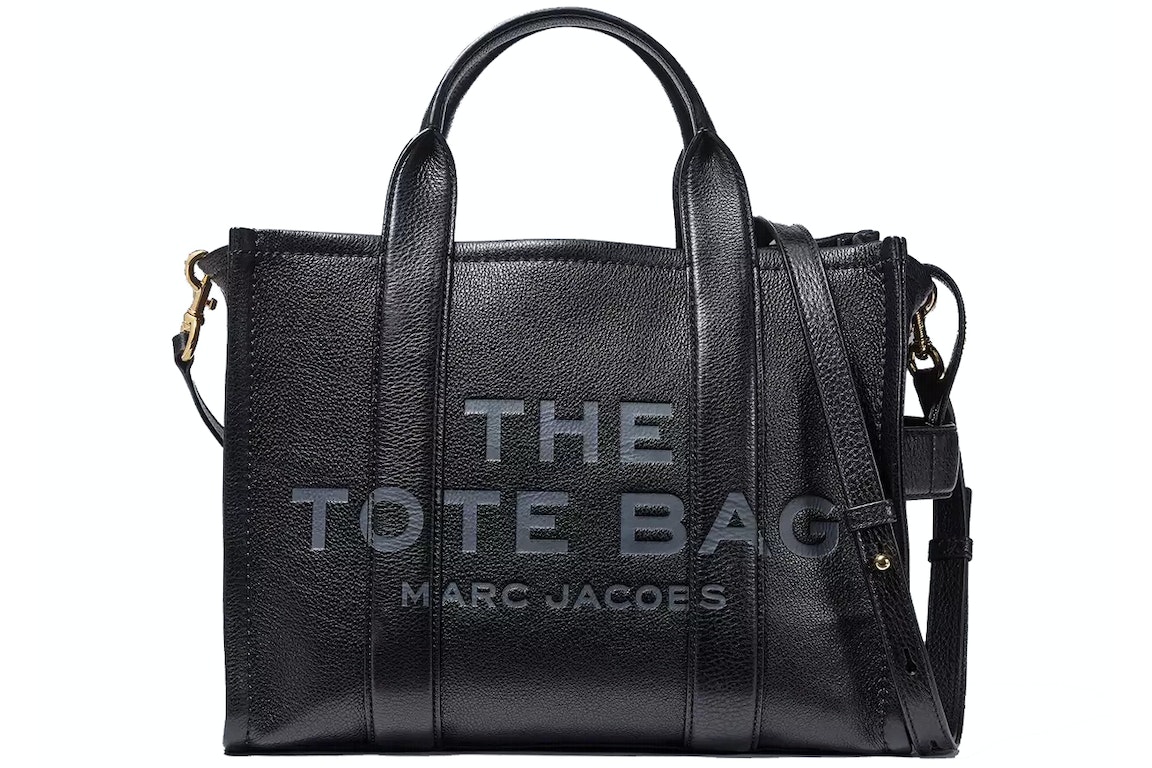 Pre-owned The Marc Jacobs The Leather Tote Bag Small Black