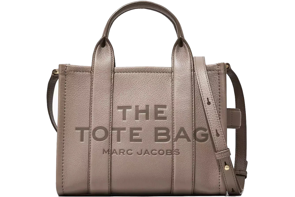 Marc Jacobs The Leather Tote Bag Small Cement