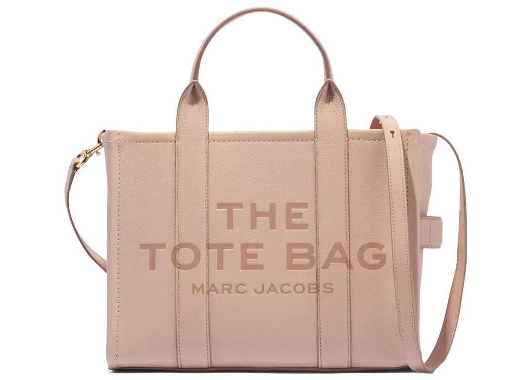 Pre-owned The Marc Jacobs The Leather Tote Bag Small Rose Dust