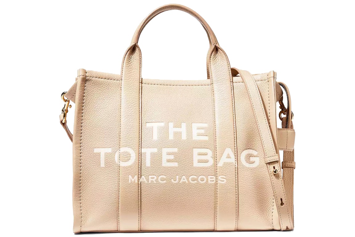 Pre-owned The Marc Jacobs The Leather Tote Bag Small Twine