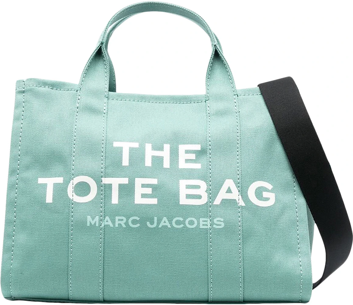 Marc Jacobs The Medium Tote Bag Wasabi in Cotton/Leather with Silver ...