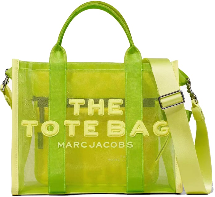 Marc Jacobs The Mesh Tote Bag Medium Bright Green in Nylon