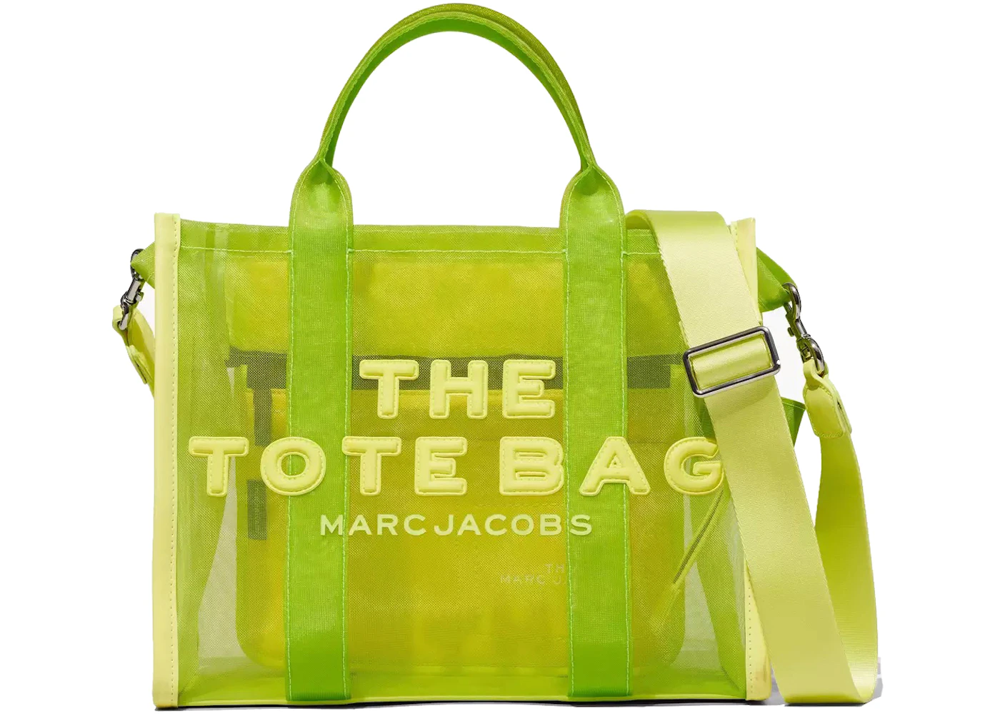 Marc Jacobs Le sac fourre-tout en maille Vert vif moyen with