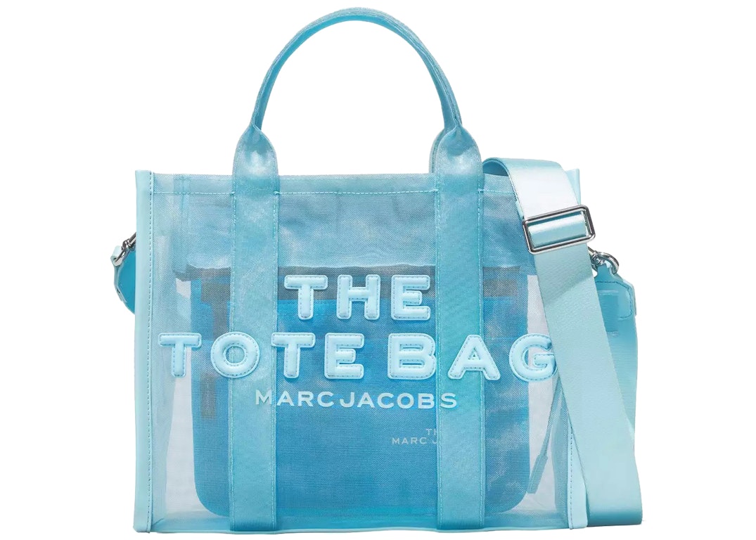 Pre-owned The Marc Jacobs The Mesh Tote Bag Small Pale Blue