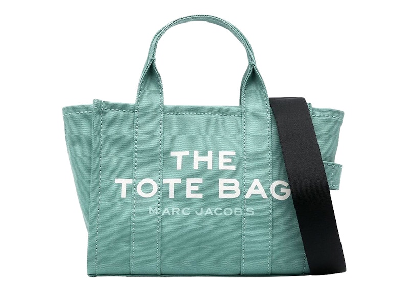 Marc Jacobs The Small Tote Bag Wasabi in Cotton/Leather with Silver