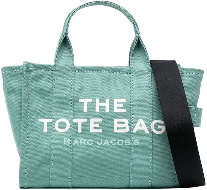 Marc Jacobs The Small Tote Bag Wasabi in Cotton/Leather with Silver-tone -  US