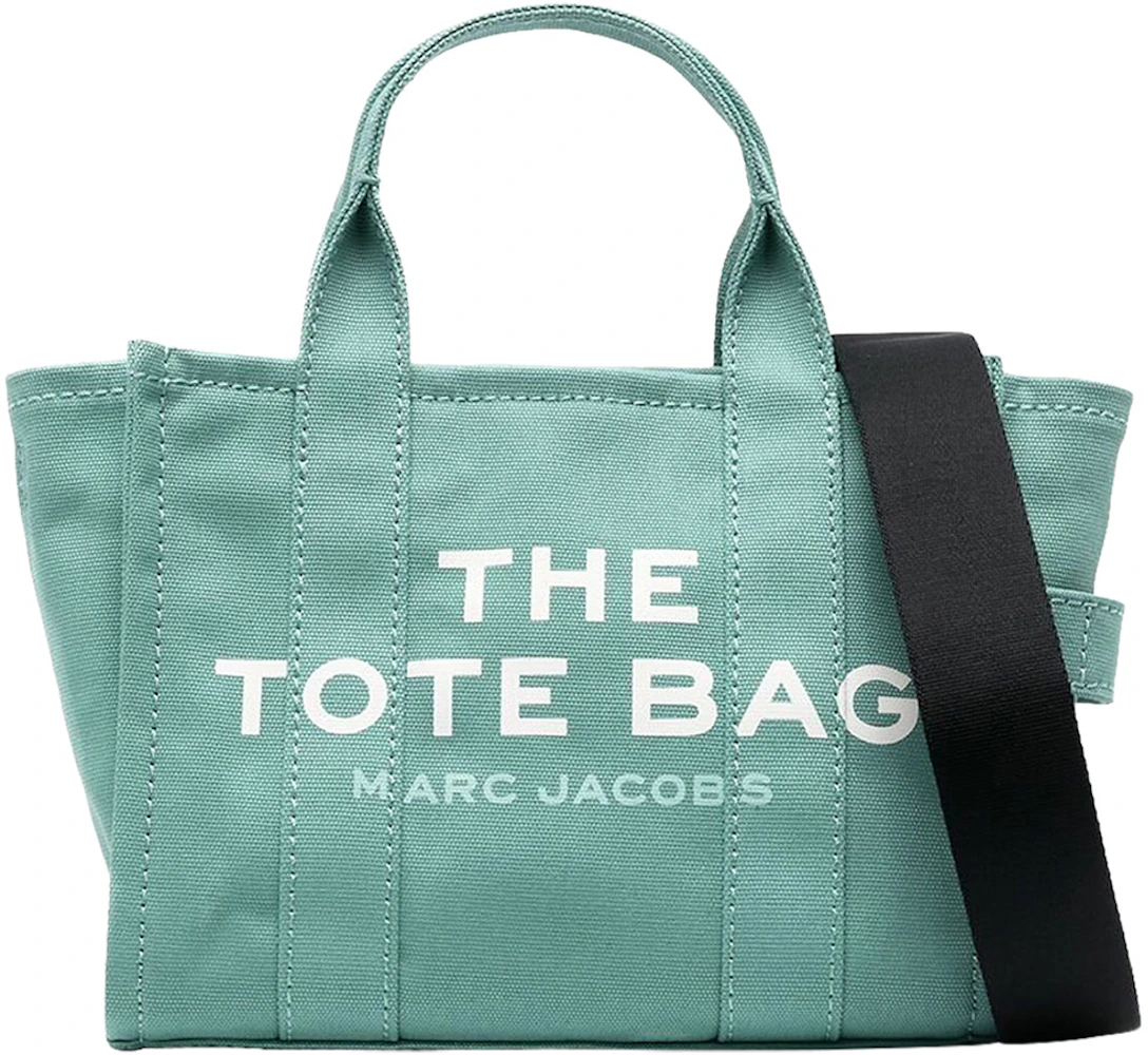 Marc Jacobs The Small Tote Bag Wasabi in Cotton/Leather with Silver ...