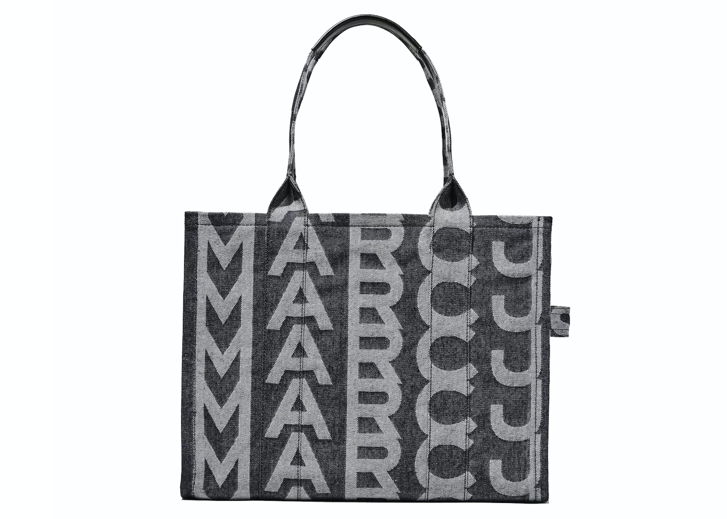 Marc Jacobs The Monogram Denim Large Tote Bag Black