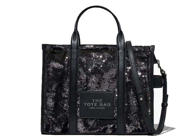 Marc Jacobs The Sequin Micro Tote Bag Black