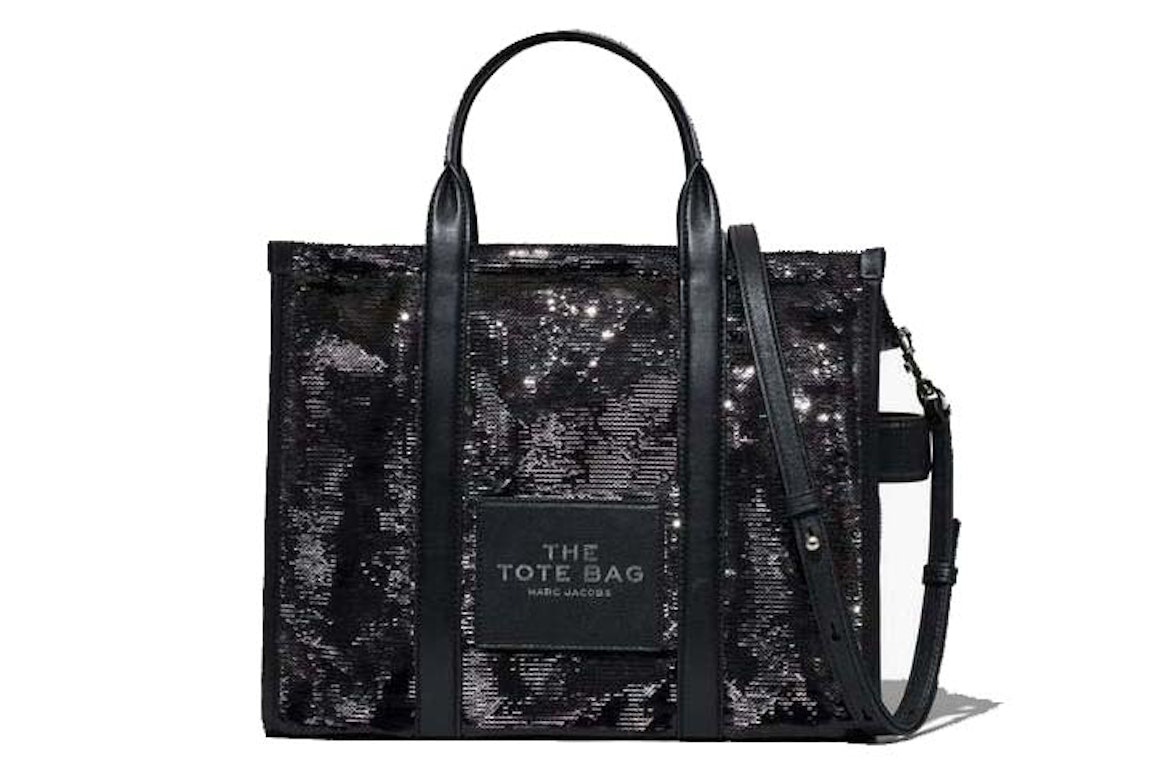 Pre-owned The Marc Jacobs The Sequin Micro Tote Bag Black