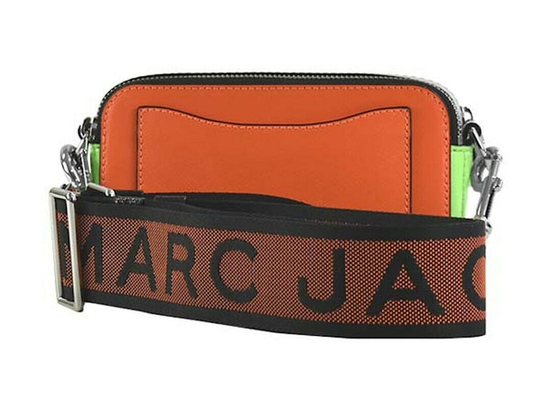 The Marc Jacobs The Snapshot Bright Orange Multi in Saffiano Leather