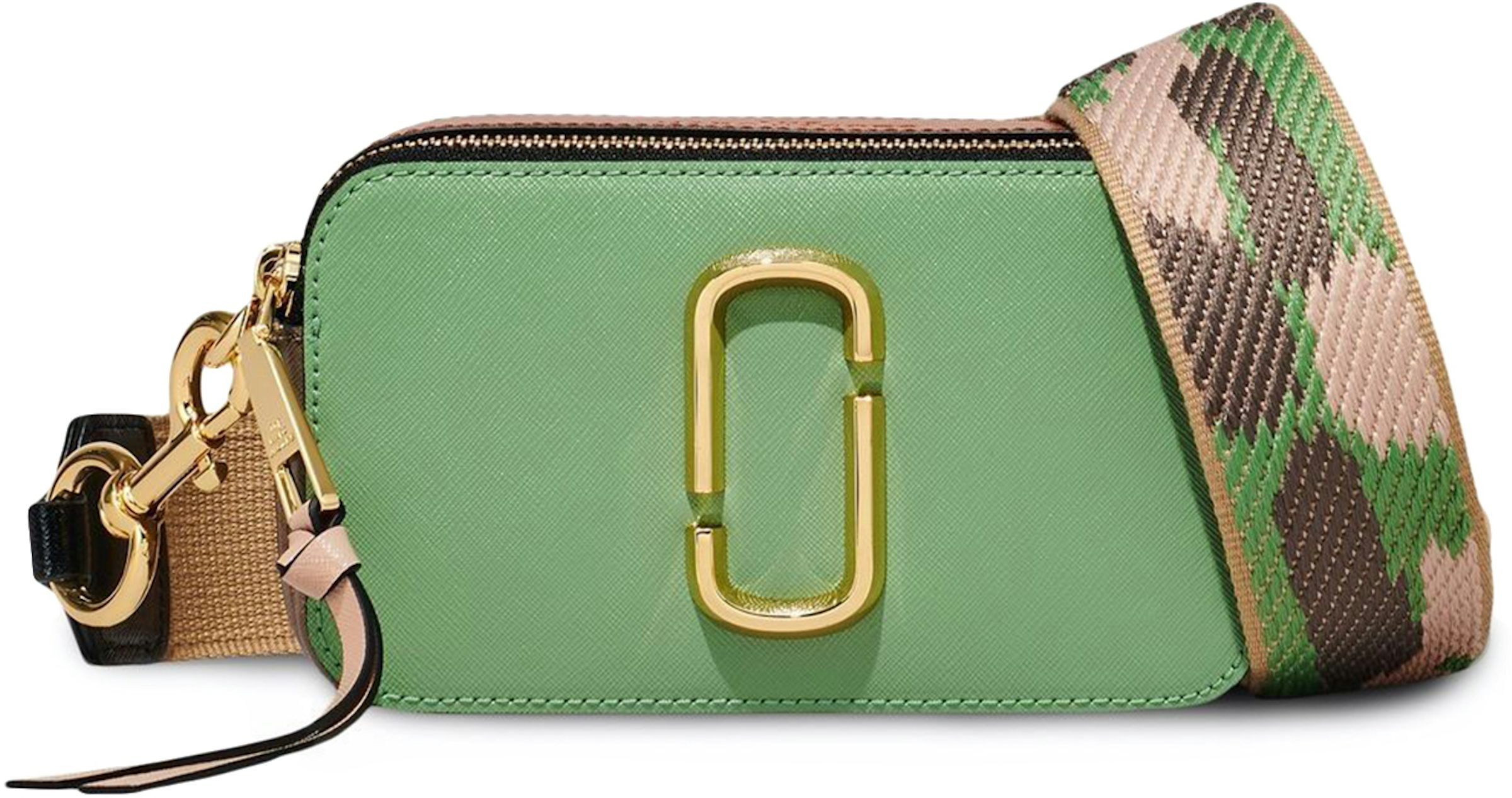 Marc Jacobs The Snapshot Camera Bag Aspen Green/Brown in Leather with  Gold-tone - US
