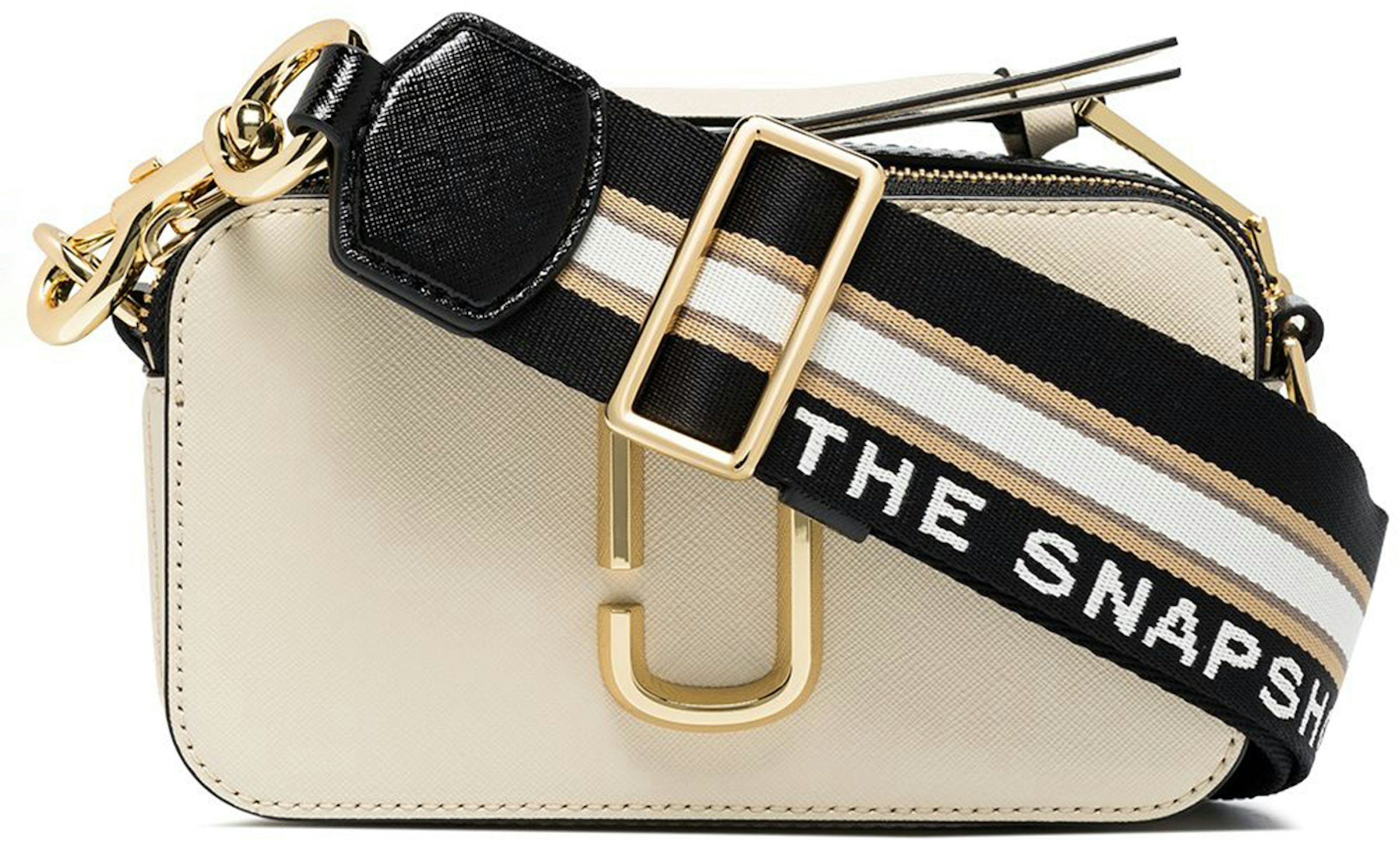 Marc Jacobs The Snapshot Camera Bag Ivory in Leather with Gold