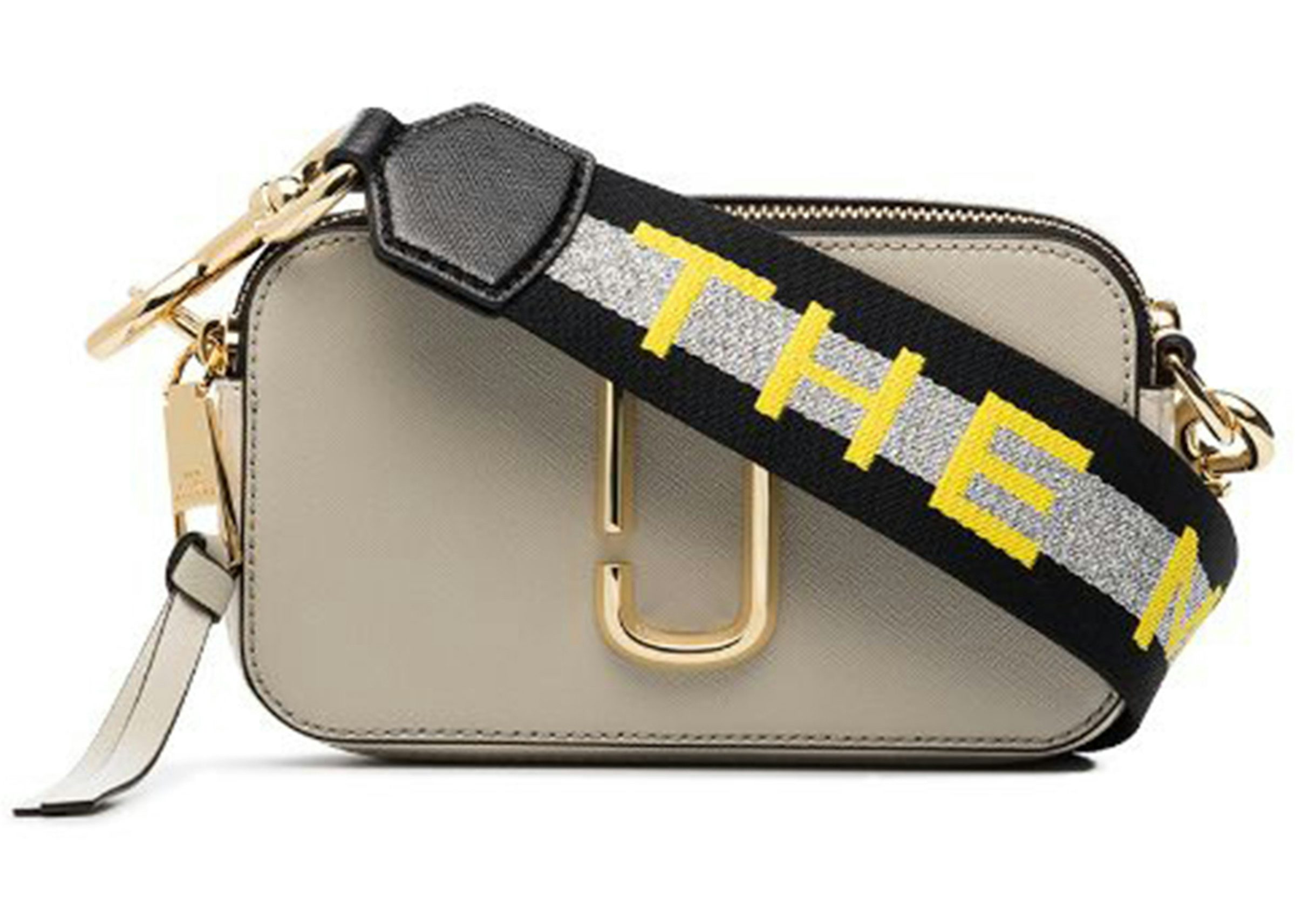 Marc Jacobs The Snapshot Camera Bag Light Grey in Leather with