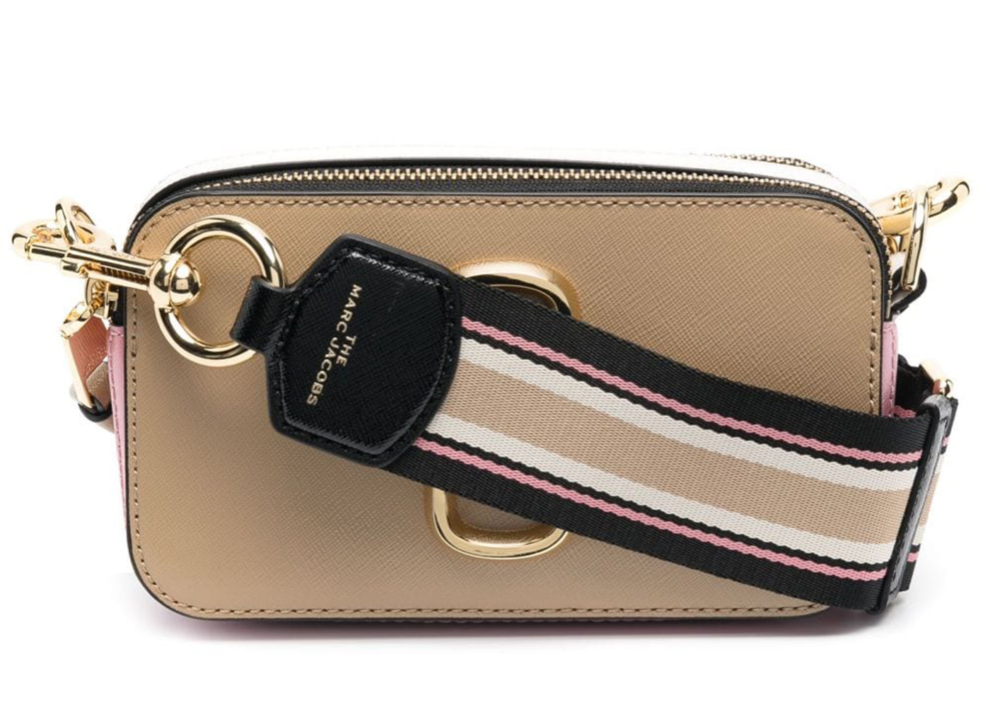 Marc Jacobs The Snapshot Camera Bag Sand Beige/Light Pink/White in
