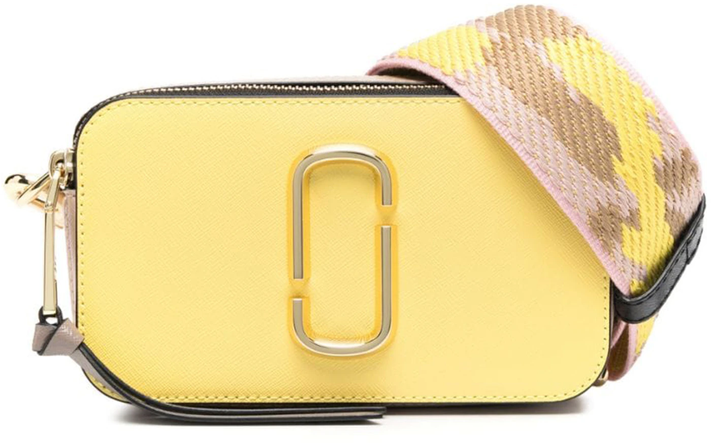 Marc Jacobs The Snapshot Camera Bag Yellow/Brown/Pink in Leather
