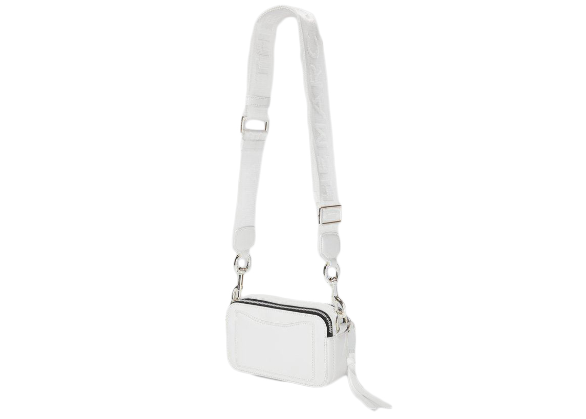 The Marc Jacobs The Snapshot DTM White in Saffiano Leather with 