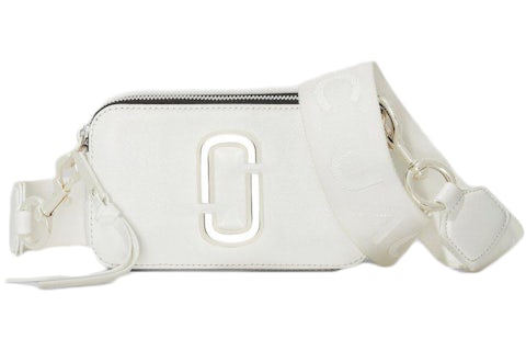 The Marc Jacobs The Snapshot DTM White in Saffiano Leather with