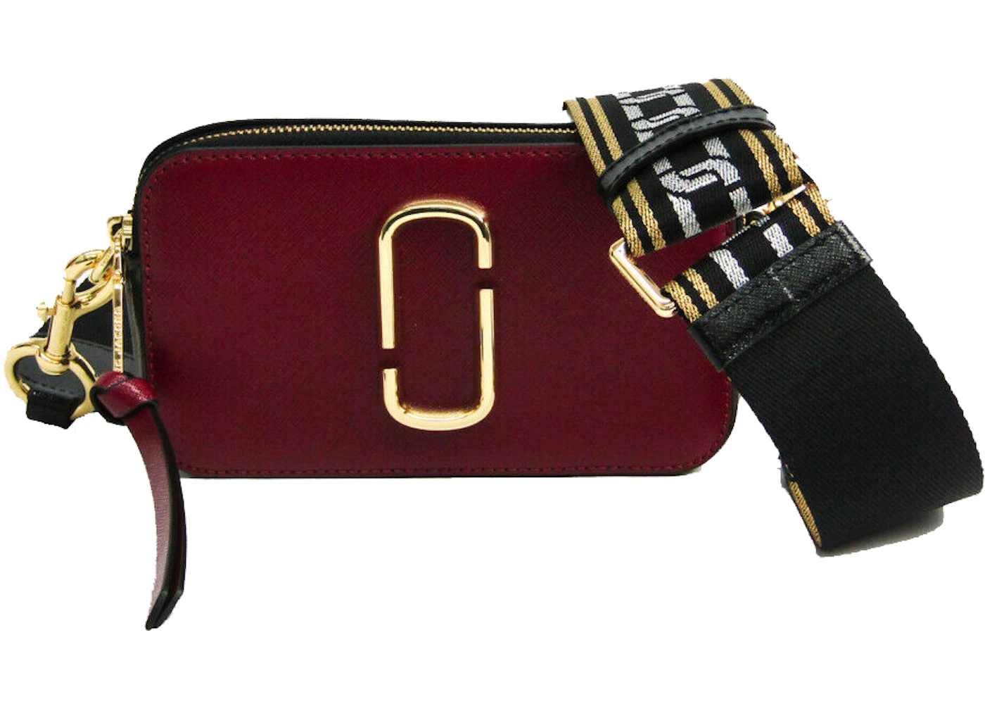 Marc Jacobs Snapshot Color Blocked Leather Bag in Red