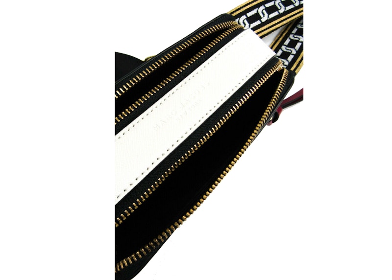 The Marc Jacobs The Snapshot Deep Maroon/Graphite in Saffiano Leather