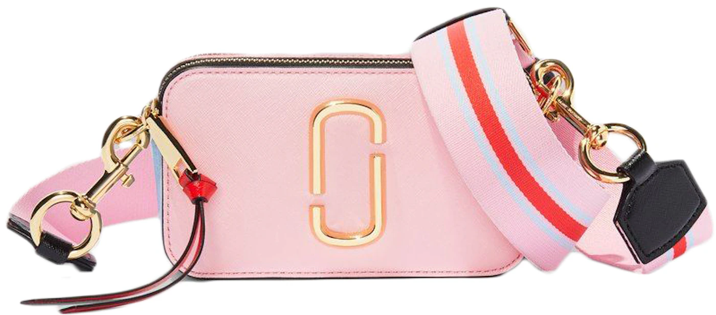 The Snapshot Leather Camera Bag in Pink - Marc Jacobs