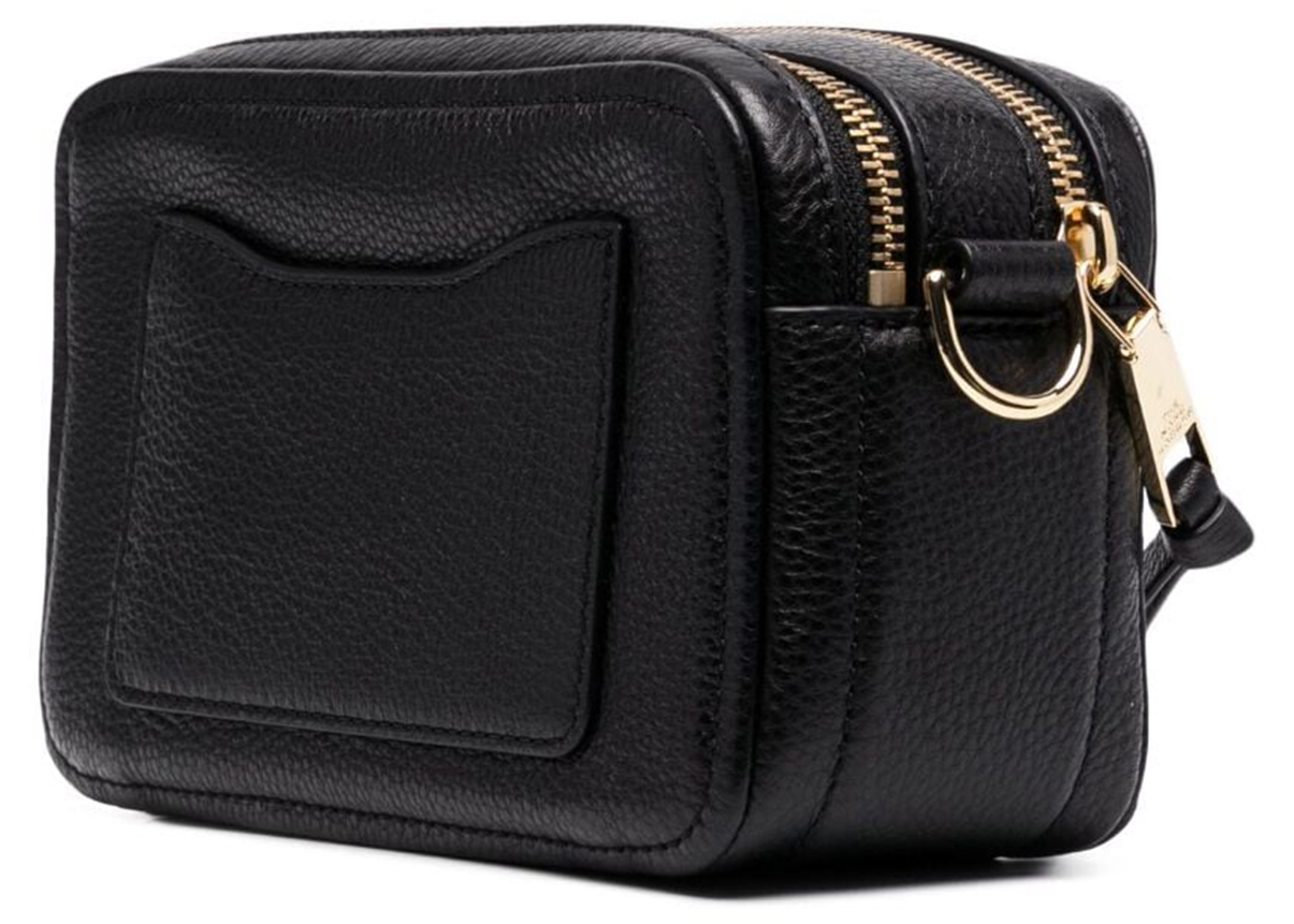Marc Jacobs The Softshot 21 Camera Bag Black Gold Tint in Leather 