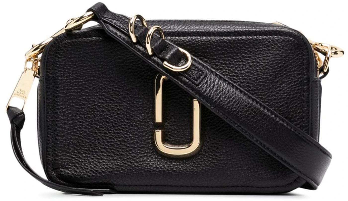 Marc Jacobs Black The Softshot 21 DTM Leather Camera Bag