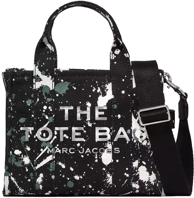 Marc Jacobs The Splatter Tote Bag Small Black/Multi in Cotton with  Silver-tone - US