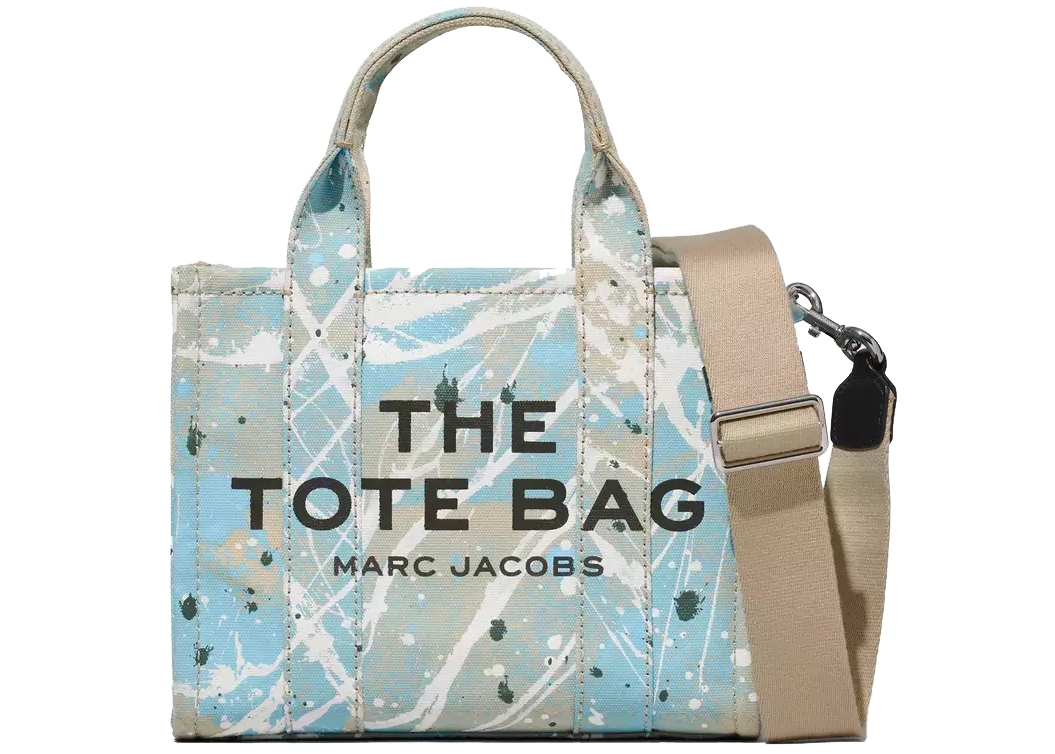 Marc Jacobs The Splatter Tote Bag Small Brown Rice/Multi in Cotton ...