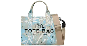 Marc Jacobs The Splatter Tote Bag Small Brown Rice/Multi