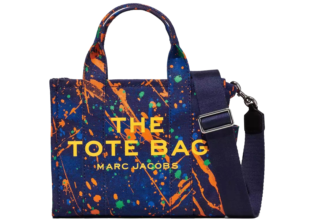 Marc Jacobs The Splatter Tote Bag Small Eclipse Multi in Cotton