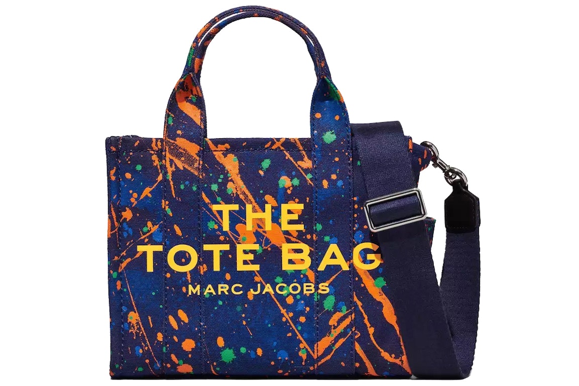 Pre-owned The Marc Jacobs Marc Jacobs The Splatter Tote Bag Small Eclipse/multi