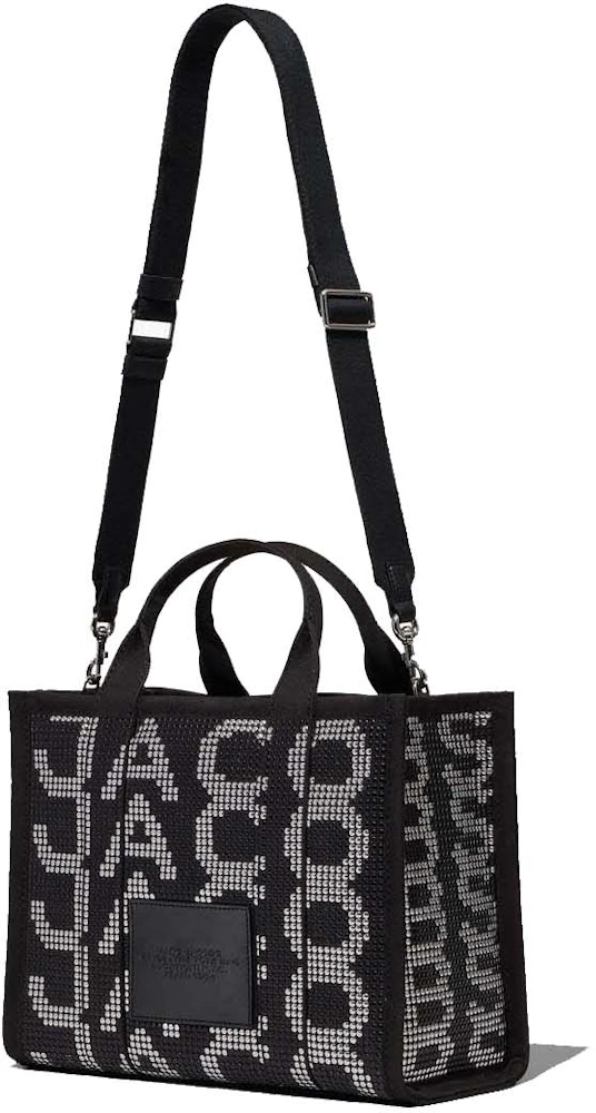 Marc Jacobs The Studded Monogram Medium Tote Bag Black in Cotton Canvas ...