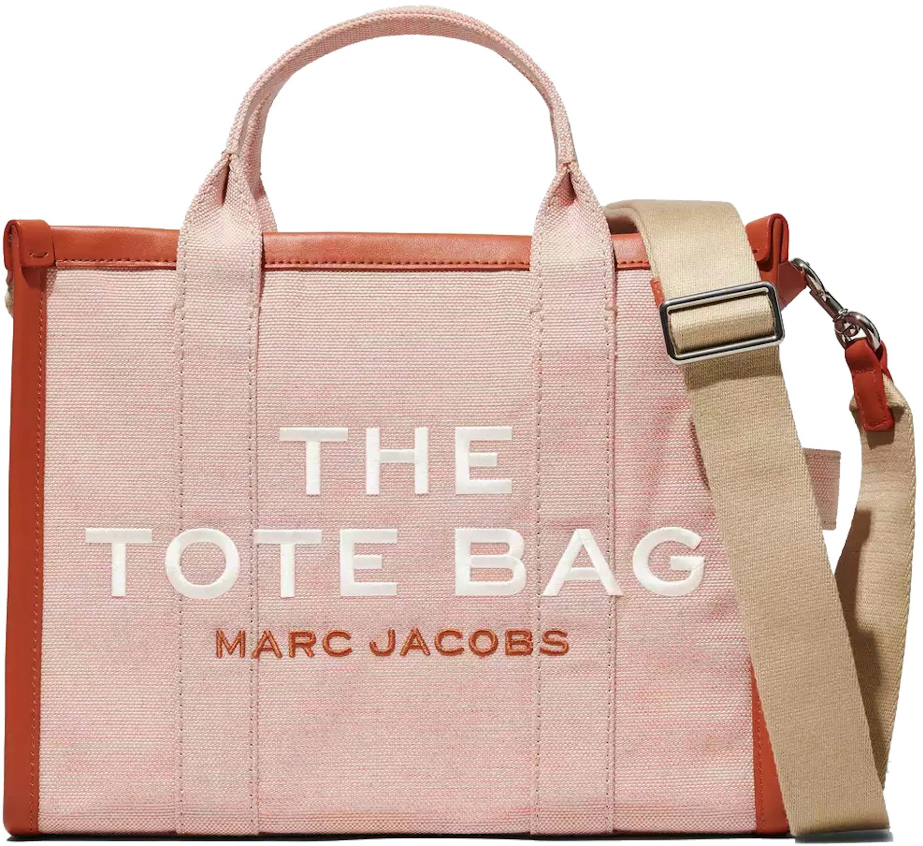 Marc Jacobs Pink Leather Medium 'The Tote Bag' Tote