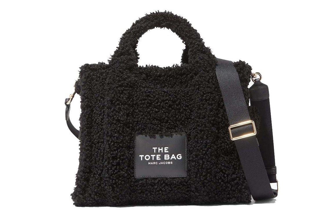 Pre-owned Marc Jacobs The Teddy Medium Tote Bag Black