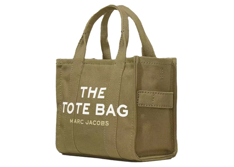 Marc Jacobs The Tote Bag Small Slate Green in Cotton/Leather - US