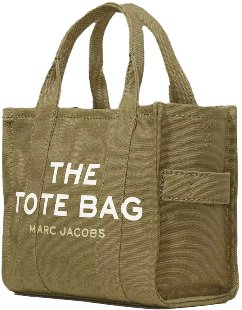 Marc Jacobs The Tote Bag Small Slate Green in Cotton/Leather - US