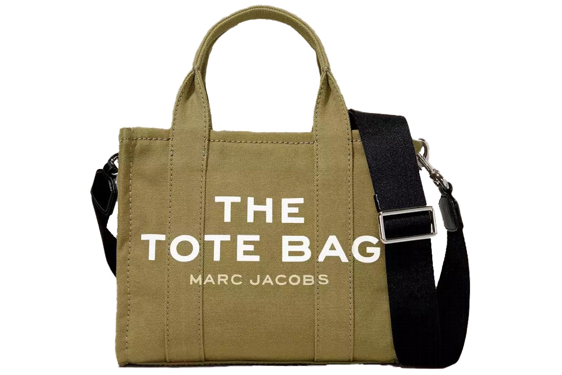 Pre-owned The Marc Jacobs The Tote Bag Mini Slate Green