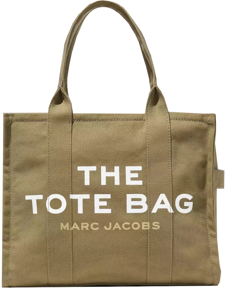 Marc Jacobs The Tote Bag Slate Green in Cotton/Leather - US