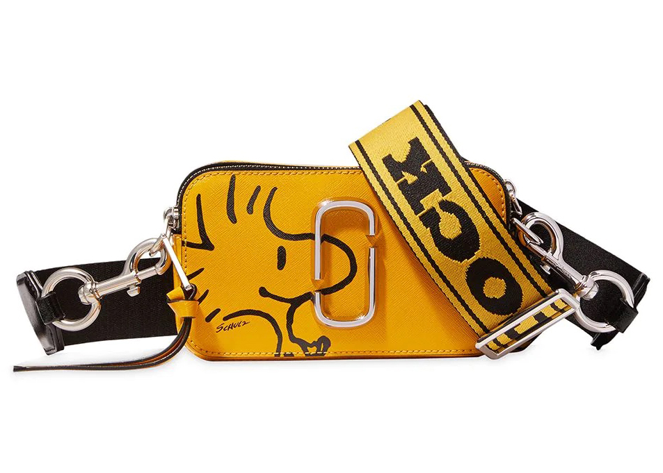 Marc Jacobs x PEANUTS Woodstock The Snapshot Yellow in Saffiano