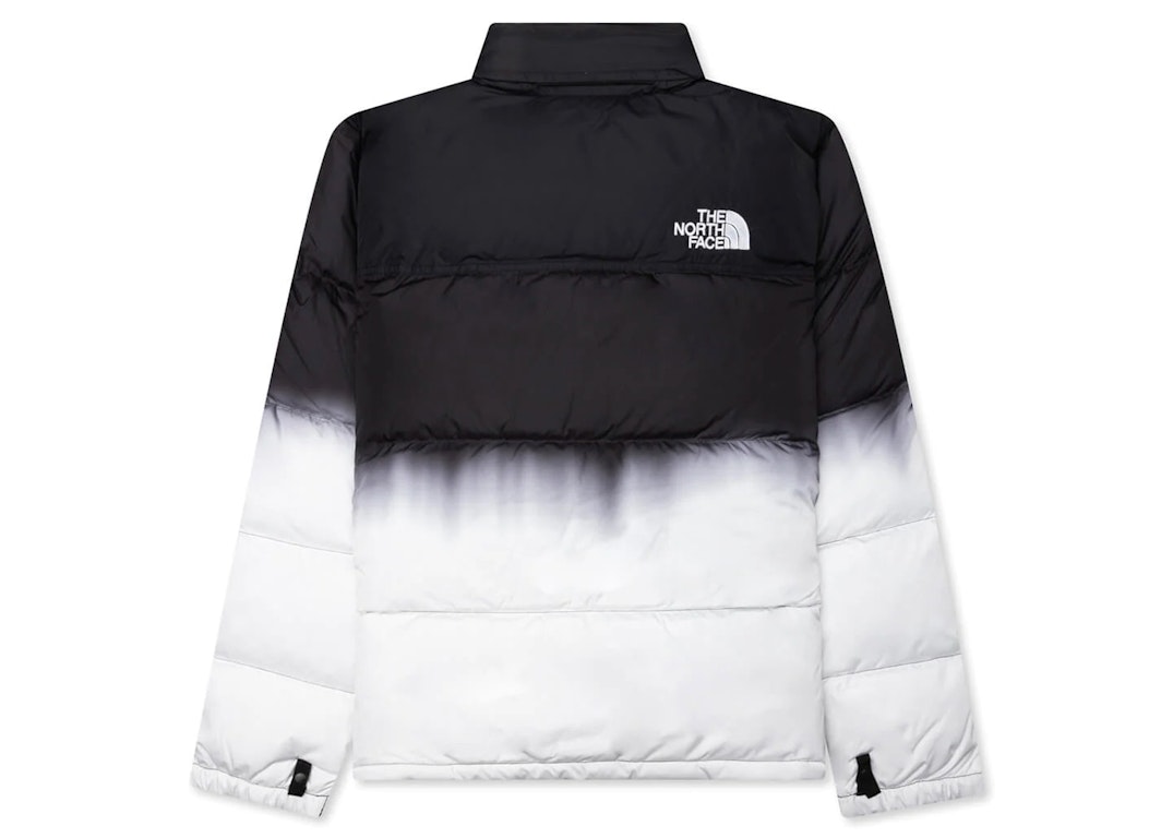 Pre-owned The North Face 1996 Retro Nuptse 700 Fill Jacket Dip Dye Black
