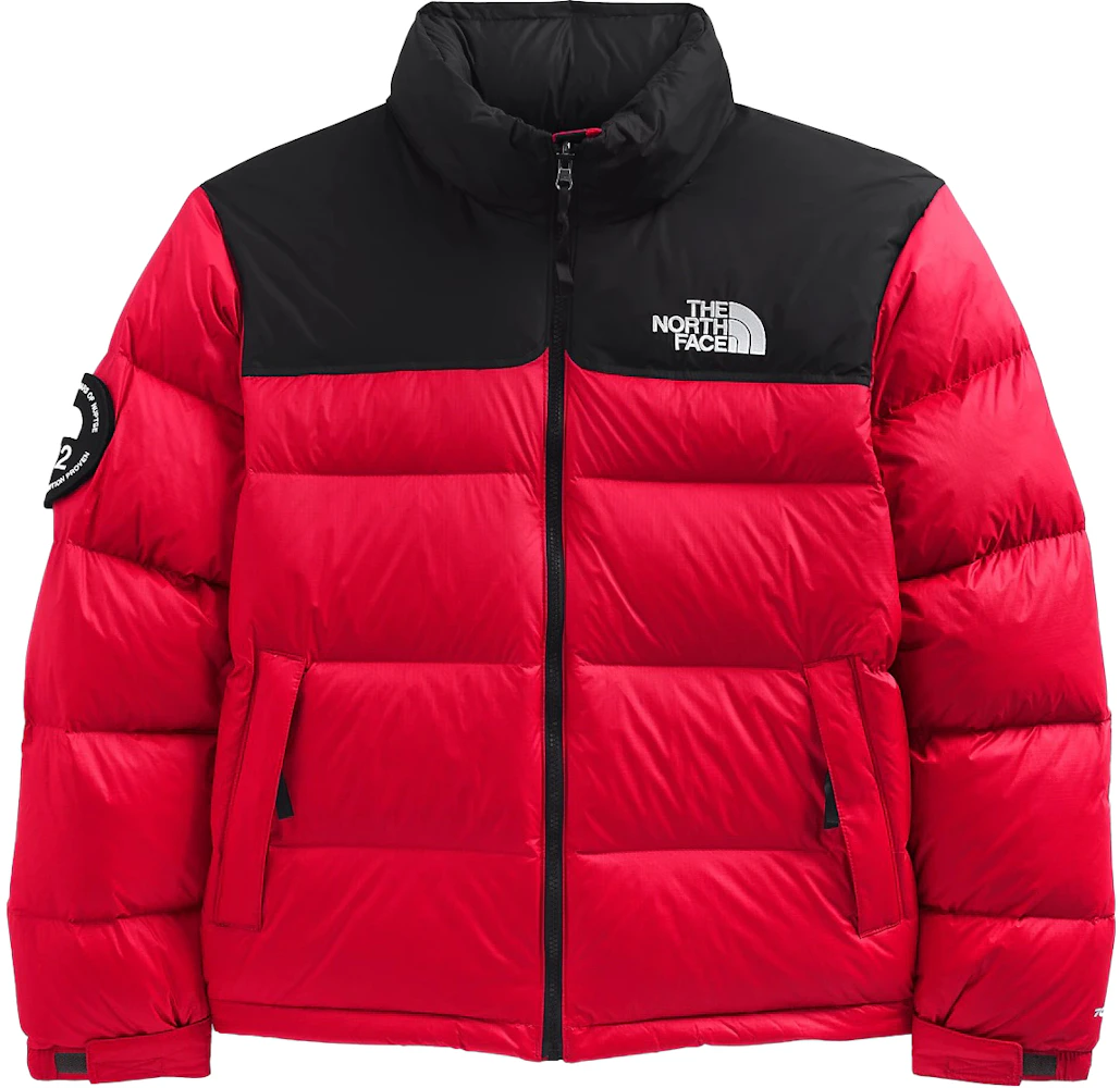 The North Face Nuptse 700 Puffer Jacket - Black/Red