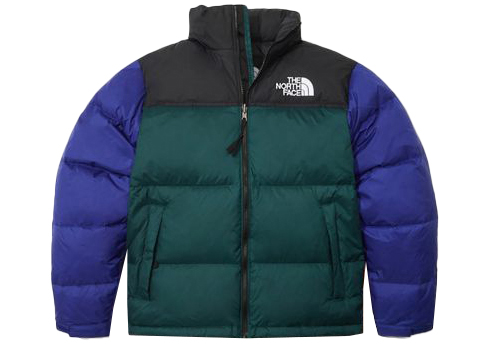The North Face 1996 Retro Nuptse 700 Fill Packable Jacket Cone Orange/Lapis  Blue/Ponderosa Green
